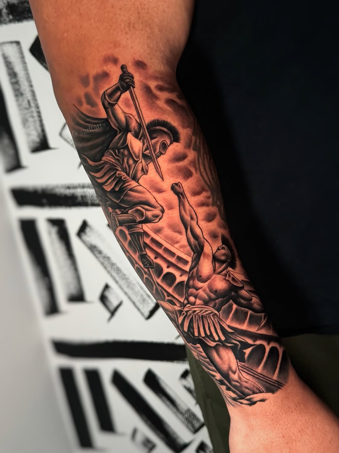 Gladiator back piece